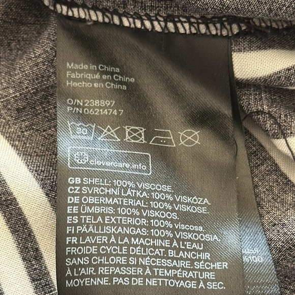 🔥H&M pullover, dress bathing suit cover long shirt 100% VISCOSE size 6 - Picture 9 of 12